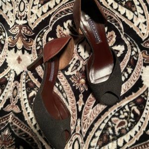 Ralph Lauren Collection Purple Label Peep Toe Heels